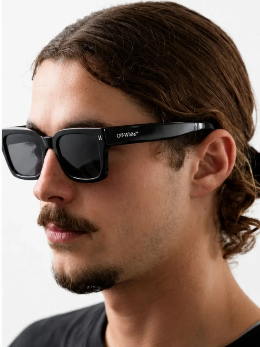 Off-White OERI108 MIDLAND 1007 Square Sunglasses – Black / Grey